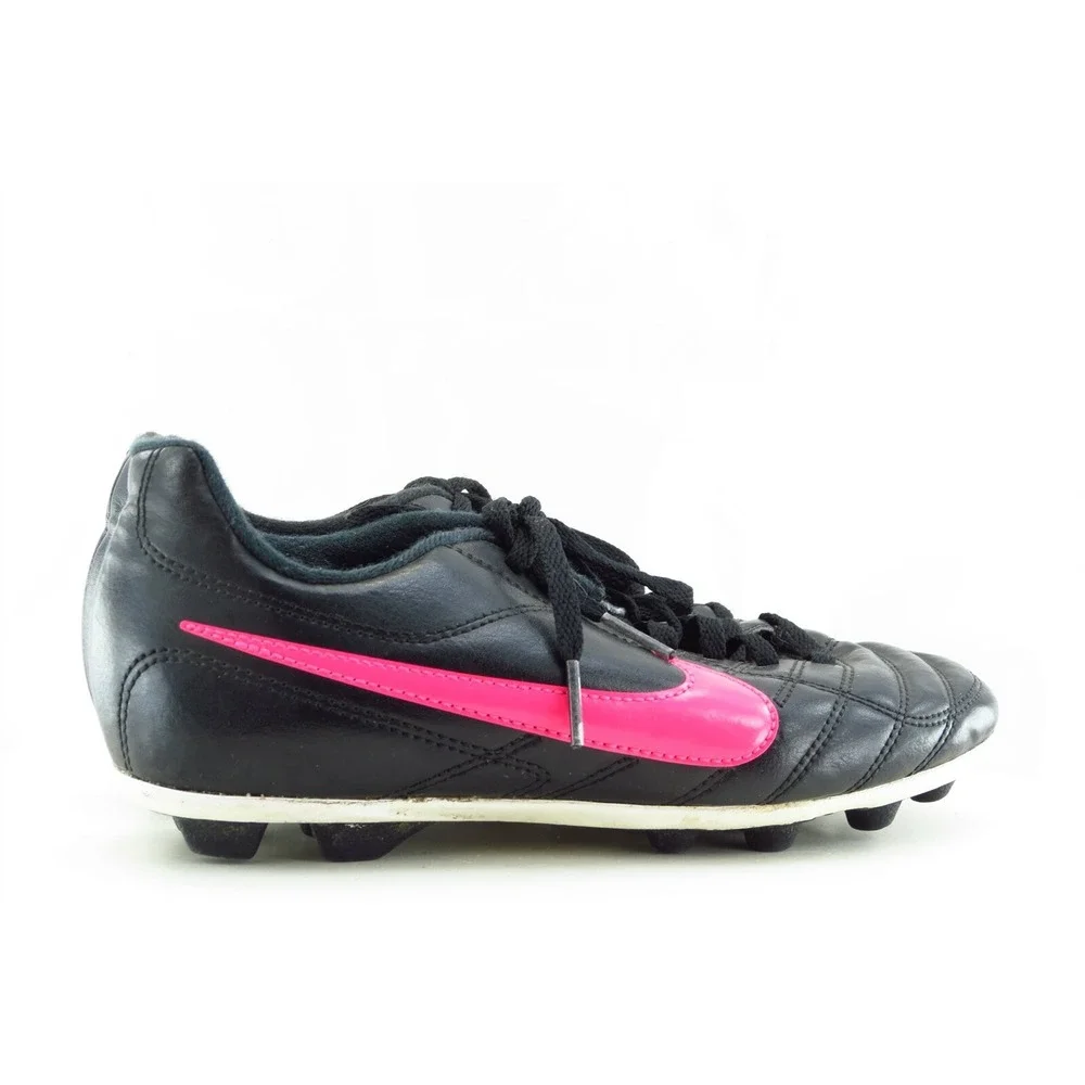 Nike‎ Youth Girls Shoes Size 3.5 M Black Indoor Soccer Synthetic